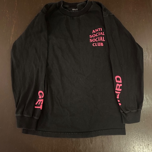 Anti social social club long sleeve “Get weird” tee - Picture 1 of 4